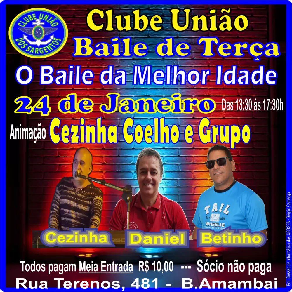 Baile da Melhor Idade 24/01/2023